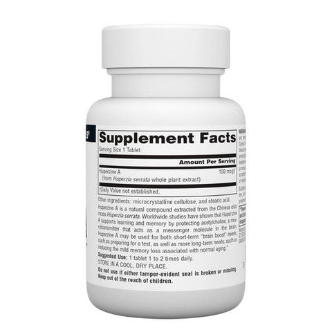 Source Naturals, Huperzine A, 100 MCG, 120 tabs Source Naturals