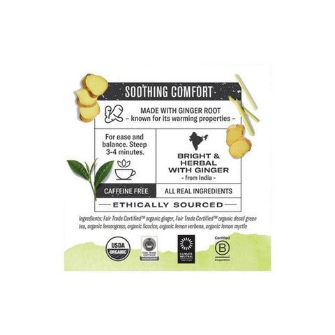 Numi Tea, Ginger Lemon Tea Decaf, 16 Bags Numi Tea