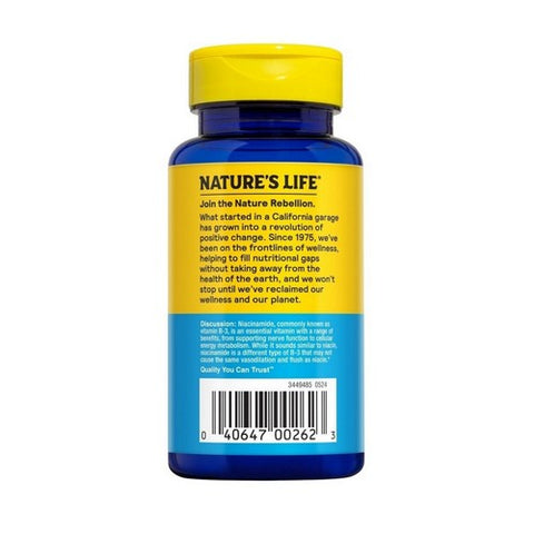 Nature's Life, Niacinamide, 500 Mg, 100 Veg Tabs Nature's Life