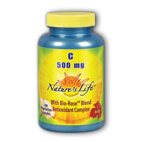 Nature's Life, Vitamin C, 500 mg, 100 caps Nature's Life