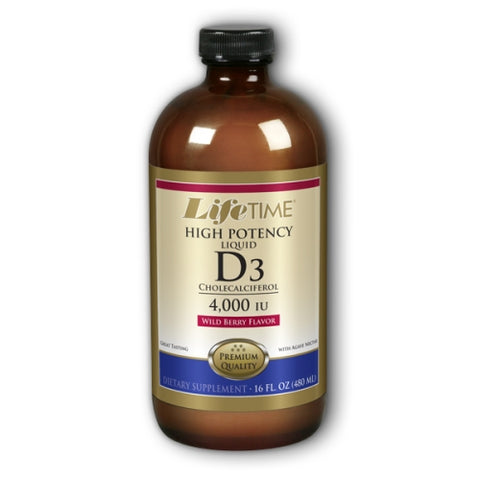 Life Time Nutritional Specialties, Liquid D3, 4000 IU, High Potency Wild Berry 16 oz Life Time Nutritional Specialties