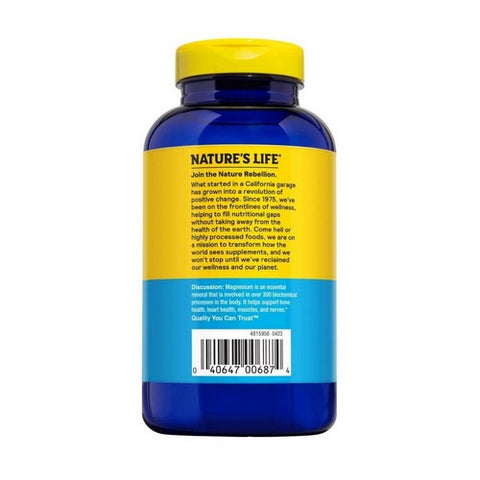 Nature's Life, Renewing Magnesium Malate, 200 Mg, 25 Tabs Nature's Life