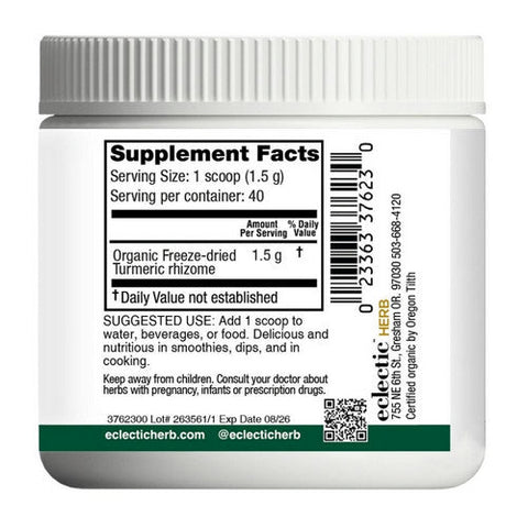 Eclectic Herb, Turmeric Powder, 60 Grams Eclectic Herb