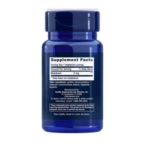 Life Extension, Melatonin, 3 mg, 60 lozenges Life Extension