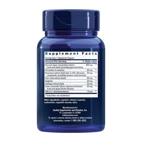 Life Extension, Triple Action Cruciferous Vegetable Extract, with Resveratrol 60 vcaps Life Extension