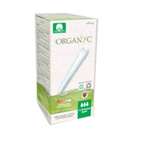 Organyc, Organic Cotton Applicator Tampoons Super, 14 ct Organyc