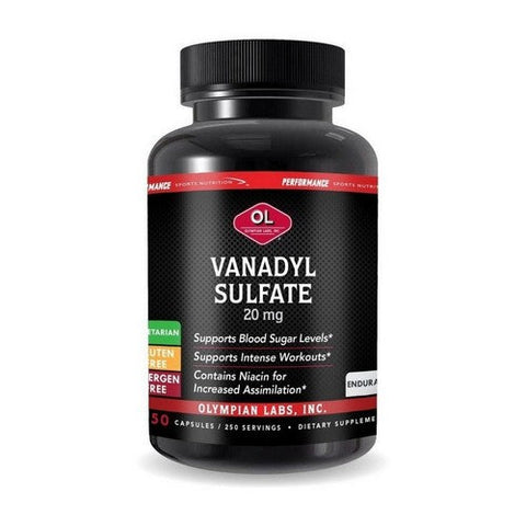 Olympian Labs, PSN Vanadyl Sulfate, 250 caps Olympian Labs