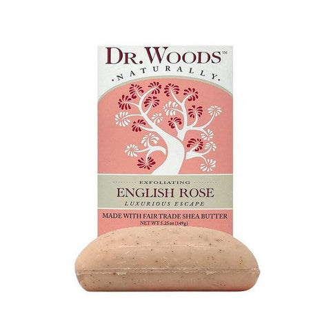 Dr.Woods Products, Castile Bar Soap, ROSE LIGHTEN 5.25 OZ Dr.Woods Products
