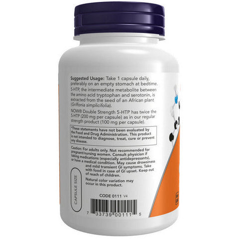Now Foods, Double Strength 5 HTP, 200 mg, 120 vcaps Now Foods
