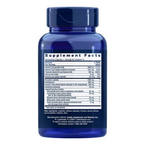 Life Extension, Anti-Alcohol HepatoProtection Complex, 60 caps Life Extension