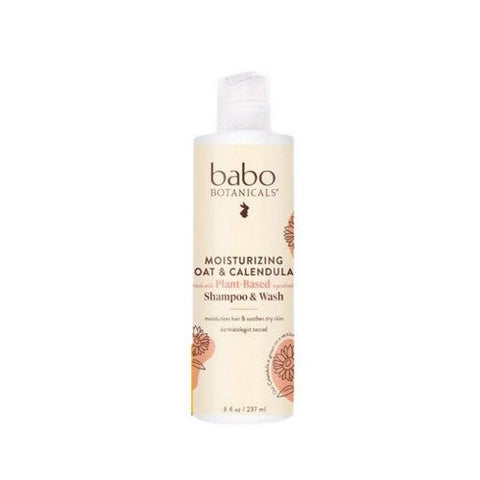 Babo Botanicals, Moisturizing Shampoo And Wash Oat And Calendula, 8 Oz Babo Botanicals