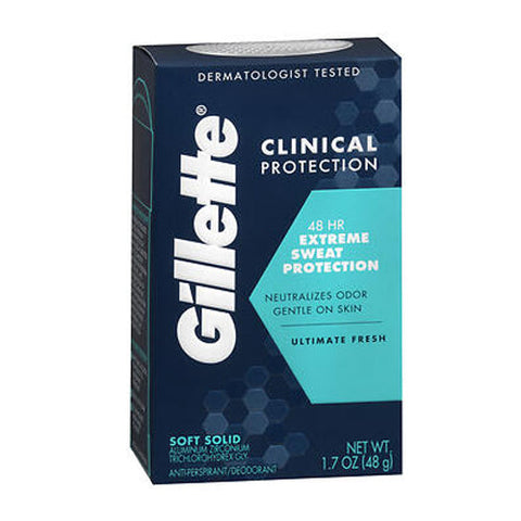 Gillette, Clinical Strength Anti-Perspirant Deodorant Advanced Solid Fresh, 1.7 oz Gillette