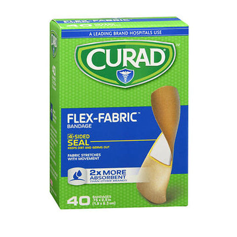 Curad, Flexi Fabric 3/4X2.5 Bandage, 40 ouchless of size: 3 X 4 inch, Curad