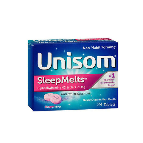 Unisom, Sleep Melts Cherry Flavor, Cherry 24 tabs Unisom