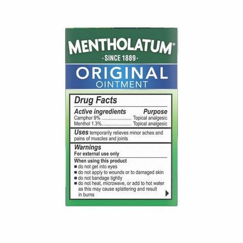 Mentholatum, Original Ointment Soothing Relief Aromatic Vapors, 1 Oz Mentholatum