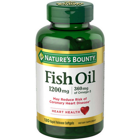 Nature's Bounty, Natures Bounty Omega-3 Fish Oil, 1200 mg, 120 softgels Nature's Bounty