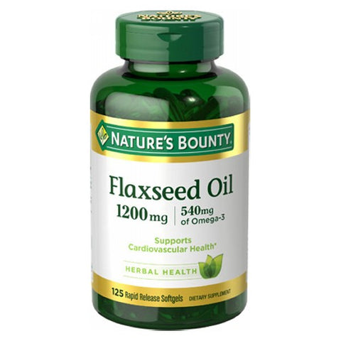 Nature's Bounty, Natures Bounty Flaxseed Oil, 1200 mg, 125 Count Nature's Bounty