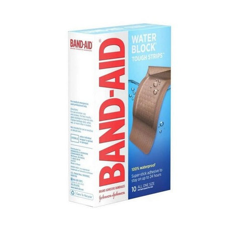 Band-Aid, Water Block Tough Strips Bandages 1 X 3 1/4 Inch, 20 Count Band-Aid