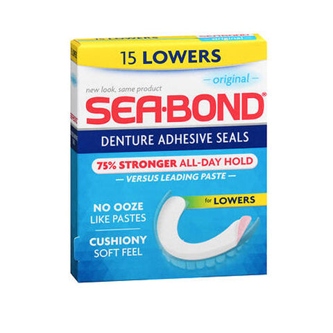 Sea-Bond, Denture Adhesive Wafers Lowers, Box Of 15 Sea-Bond