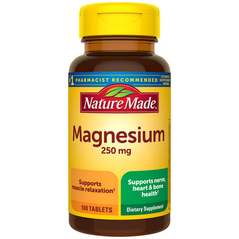 Nature Made, Magnesium, 250 Mg, 100 Tabs Nature Made