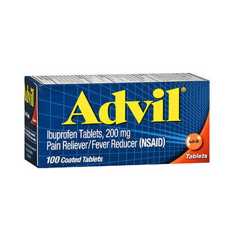 Advil, Pain Reliever And Fever Reducer Coated Tablets, 200 mg, 100 tabs Advil