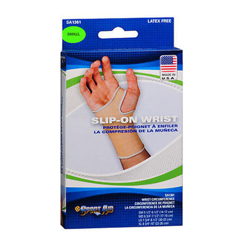 Sport Aid, Slip On Wrist Brace Beige Small, 1 Each Sport Aid