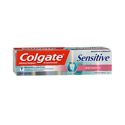 Colgate, Sensitive Whitening Maximum Strength Toothpaste Fresh Mint, fresh mint 6 oz Colgate