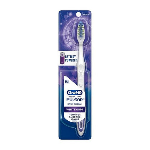 Oral-B, 3D White Toothbrush Pulsar Soft Battery Powered, 1 Each Oral-B