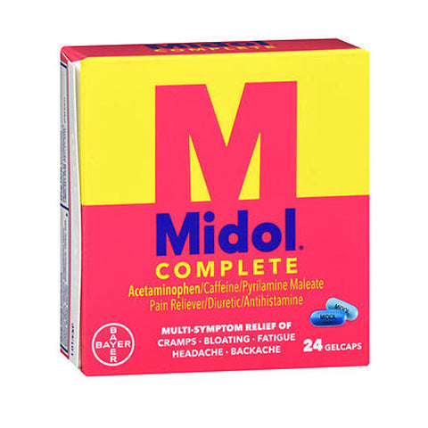 Bayer, Midol Maximum Strength Gelcaps Menstrual, 24 each Midol