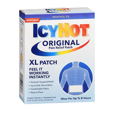 Icy Hot, Original Pain Relief Patch Xl, Box Of 3 Icy Hot