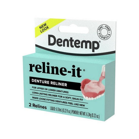 Kendall, D.O.C. Reline-It Denture Reliners, 2 each Dentemp