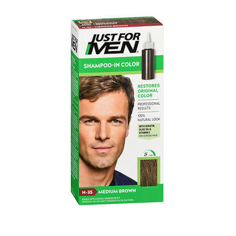 Just For Men, Shampoo In Hair Color Medium Brown, 1 Count Just For Men