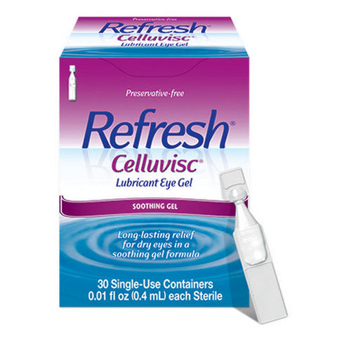 A&Z Pharmaceutical, Refresh Celluvisc Lubricant Eye Drops Single-Use Containers, Count of 30 Refresh