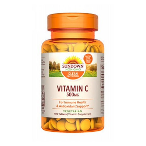 Sundown Naturals, Vitamin C With Ascorbic Acid, 500 mg, 100 tabs Sundown Naturals